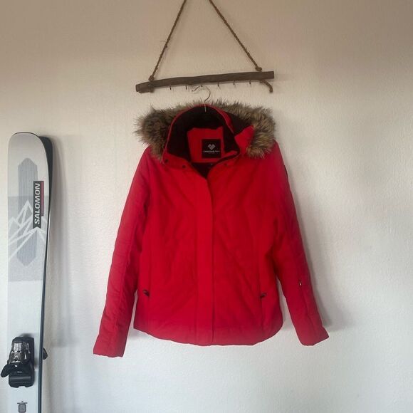Red ski jacket - Picture 3 of 6